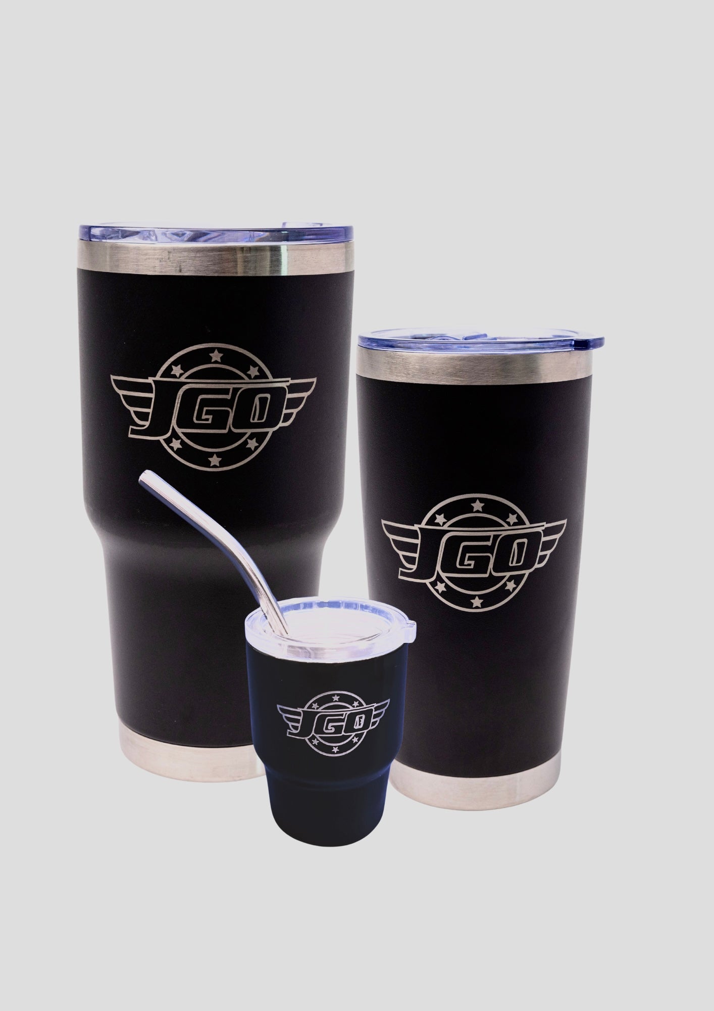 VASO INSULADO NEGRO JGO 20 OZ