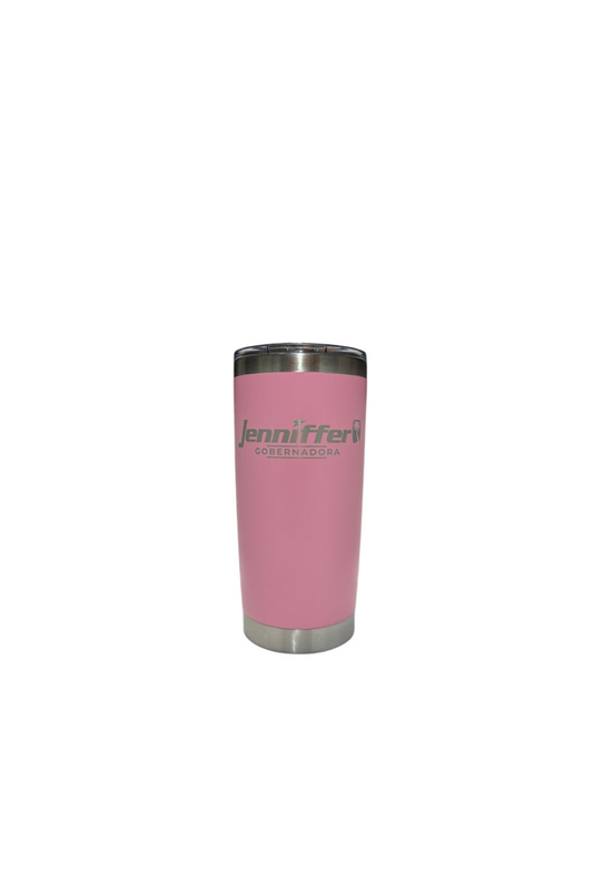 20 OZ BABY PINK JENNIFFER GOBERNADORA INSULATED TUMBLER