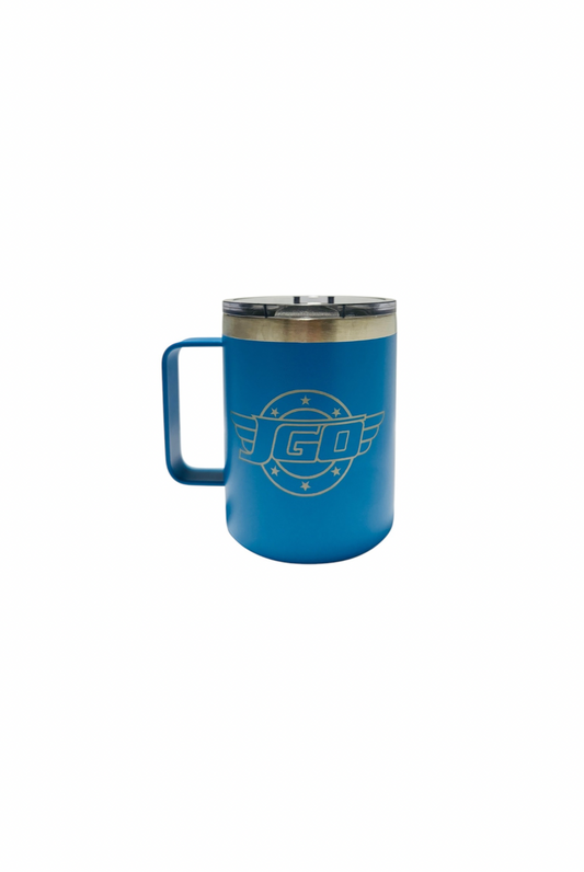 12 OZ TURQUOISE JGO MUG WITH HANDLE TUMBLER