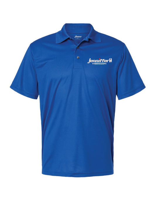 JENNIFFER GOBERNADORA MEN'S ROYAL BLUE POLO